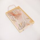 Bandeja Decorativa Pequena Flor E Ramo - 32x22cm Clara