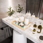 Bandeja Decorativa Pequena Geométrica Verde - 32x22cm Clara