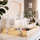 Bandeja Decorativa Pequena Mandala Colorida - 32x22cm Clara