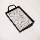 Bandeja Decorativa Pequena My Love - 32x22cm Preta