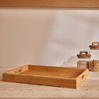 Bandeja Decorativa Retangular Em Bambu 45cm 16761 Mart