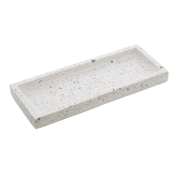 Bandeja Decorativa Retangular Lyor Mármore Terrazo - 25x10cm