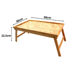 Bandeja Dobravel Bambu Cafe Da Manha Almoço Jantar Lanche Cam