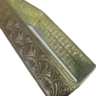 Bandeja Dourada Em Metal Com Espelho 30x23