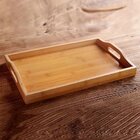 Bandeja Elegantia De Bambu Retangular Com Alça - Jolitex Mek M