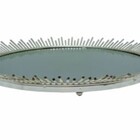 Bandeja Em Ferro Prata 43x43x5cm