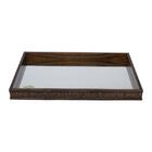 Bandeja Em Madeira Espelhada Woodart Coquinho 34x19cm