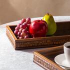 Bandeja Em Madeira Espelhada Woodart Coquinho 34x19cm