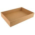 Bandeja Em Mdf Retangular Lisa Cru M - Decorss