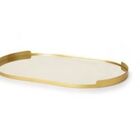 Bandeja Em Metal Com Espelho 3x60,5x36,5cm