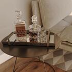 Bandeja Espelhada 25x50cm Com Alça Preta