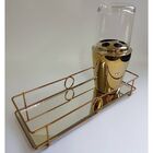 Bandeja Espelhada Bebidas Copos Enfeite Decorativa Luxo