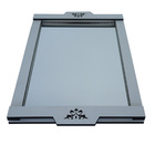 Bandeja Espelhada Com Moldura Branca E Detalhes Em Recorte La