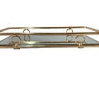 Bandeja Espelhada Dourada Metal 3234