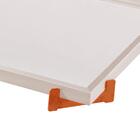 Bandeja Espelhada Gala Cor Off White Pés Cobre