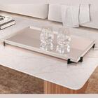 Bandeja Espelhada Gala Cor Off White Pés Preto