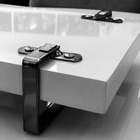 Bandeja Espelhada Laqueada Com Alça Cromada