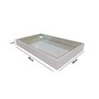 Bandeja Espelhada Laqueada Decorativa - Off White