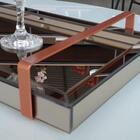 Bandeja Espelhada Liz Com Alça Cobre