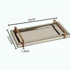 Bandeja Espelhada Liz Com Alça Cobre