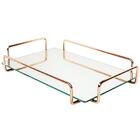 Bandeja Espelhada Para Aparador Vidro Para Banheiro Ou Café