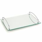 Bandeja Espelhada Para Sala Aço Inox Andrea 35x25cm Retangula