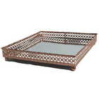 Bandeja Espelhada Quadrada 16,5x16,5cm Decoração St1639
