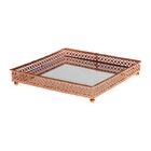 Bandeja Espelhada Quadrada 16,5x16,5cm Decoração St1639