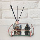 Bandeja Espelhada Rose Gold 18x18cm Bandeja Decorativa Para B