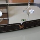 Bandeja Espelhada Vale Em Couro Preto