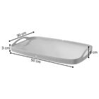 Bandeja Espelhada Vale Em Couro Preto