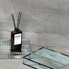 Bandeja Espelhada Vidro Bisotado Retangular Preta 29x18 Cm