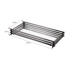 Bandeja Espelhada Wire 10x20cm Ônix - Hara