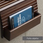 Bandeja Esteira De Madeira Para Braço De Sofá Com Porta Contr