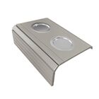 Bandeja Esteira Para Braço De Sofá Porta Copo Alumínio Nude B