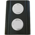 Bandeja Esteira Para Braço De Sofá Porta Copo Alumínio Preto