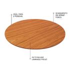 Bandeja Giratória Decorativa Para Cozinha 50 Cm Freijó