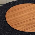 Bandeja Giratória Decorativa Para Cozinha 50 Cm Freijó