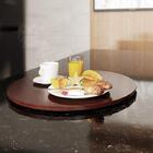 Bandeja Giratória Decorativa Para Cozinha 90 Cm Castanho