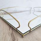 Bandeja Grande Para Aparador 55x34cm Espelhada Retangular Dul