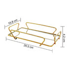 Bandeja Hara Any Dourada 15x25 Cm