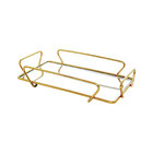 Bandeja Hara Any Dourada 15x25 Cm