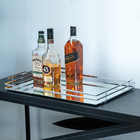 Bandeja Hara Celine Base Espelhada 32,5 X 22 Cm Cromada