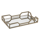 Bandeja Hara Elizabeth Espelhada 63x37,5x8cm Champanhe