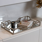 Bandeja Hara Elizabeth Espelhada 63x37,5x8cm Champanhe