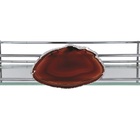 Bandeja Hara Fence Ágata Cromada 10x20 Cm Preto