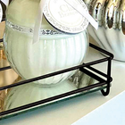 Bandeja Hara Fence Black Matte 10 X 20 Cm