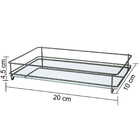 Bandeja Hara Fence Onix 10x20 Cm