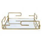 Bandeja Hara Gretha 22,5 X 22,5 Cm Dourado