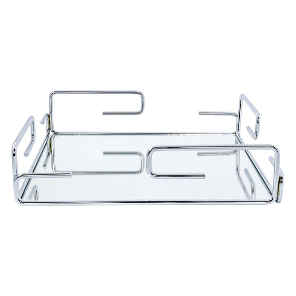 Bandeja Hara Gretha 35,5 X 35,5 Cm Cromada